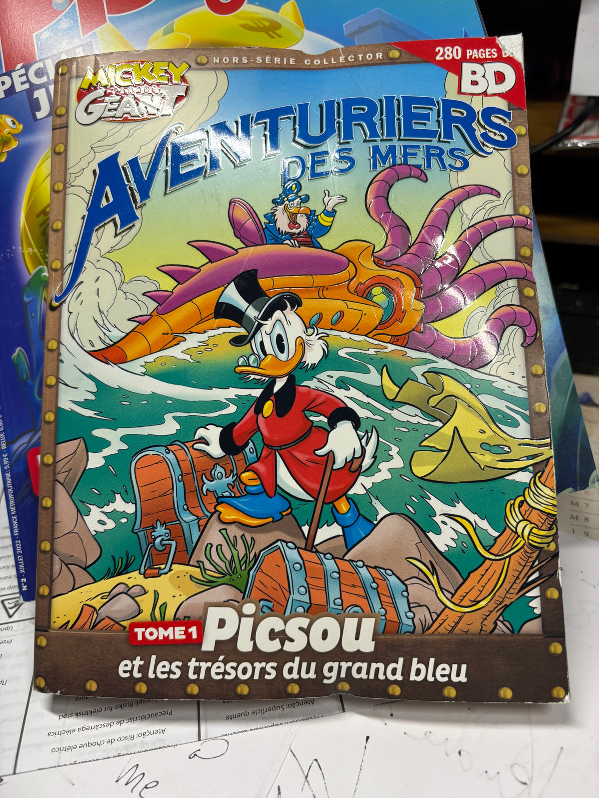 📚 LOT DE 3 GROSSES BD DISNEY MICKEY &amp; PICSOU – ÉTAT NEUF
