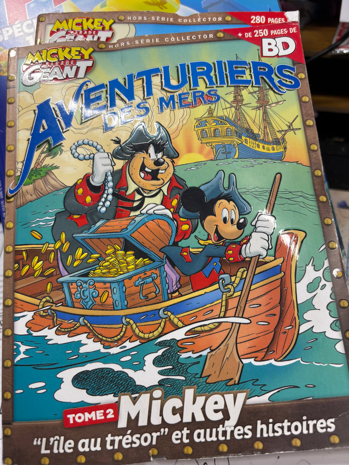 📚 LOT DE 3 GROSSES BD DISNEY MICKEY &amp; PICSOU – ÉTAT NEUF