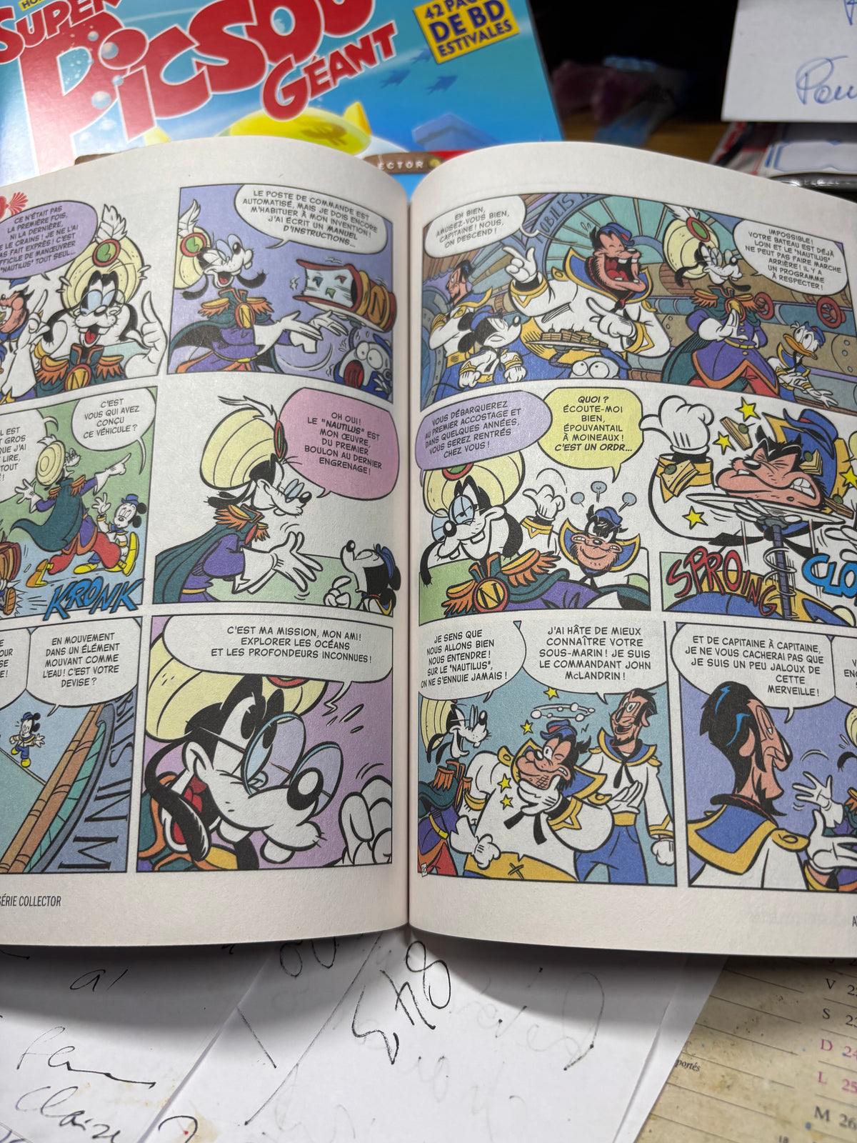 📚 LOT DE 3 GROSSES BD DISNEY MICKEY &amp; PICSOU – ÉTAT NEUF