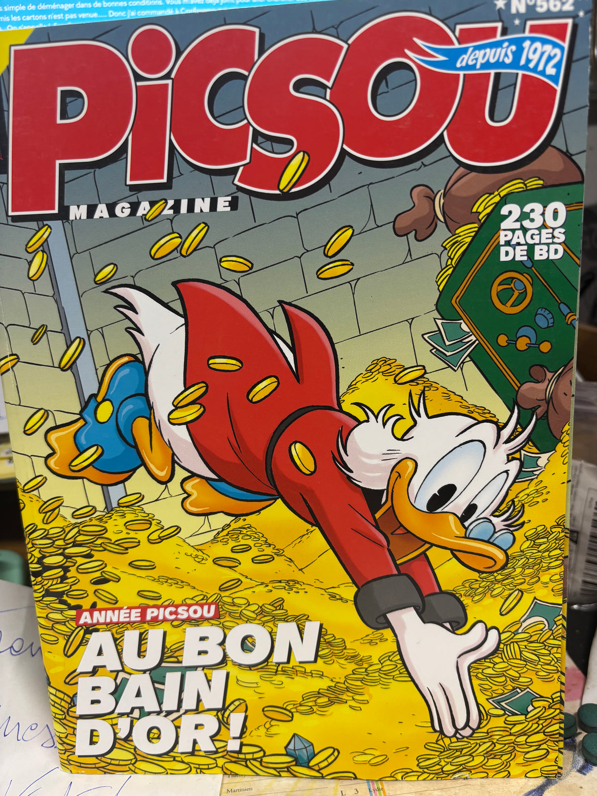 LOT DE 2 GROS ALBUMS PICSOU DISNEY – 415 PAGES DE BD TOUT EN COULEUR !