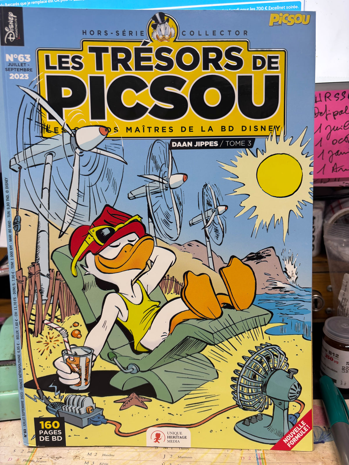 LOT DE 2 GROS ALBUMS DISNEY – PICSOU COLLECTOR + PK POWERDUCK – 420 PAGES TOUT EN COULEUR !