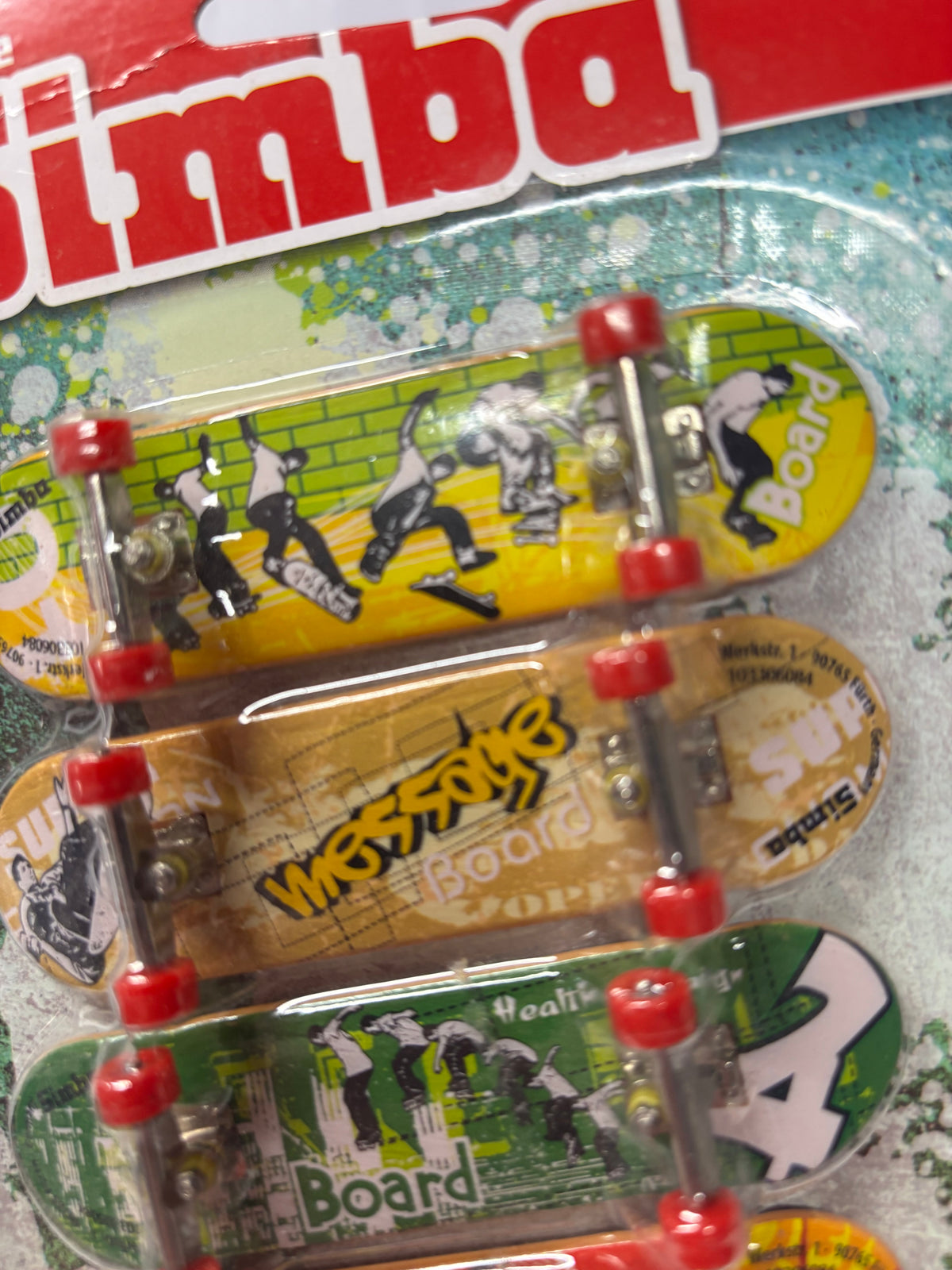 Coffret de 4 mini-skates à doigts Simba X-Treme – 90 mm