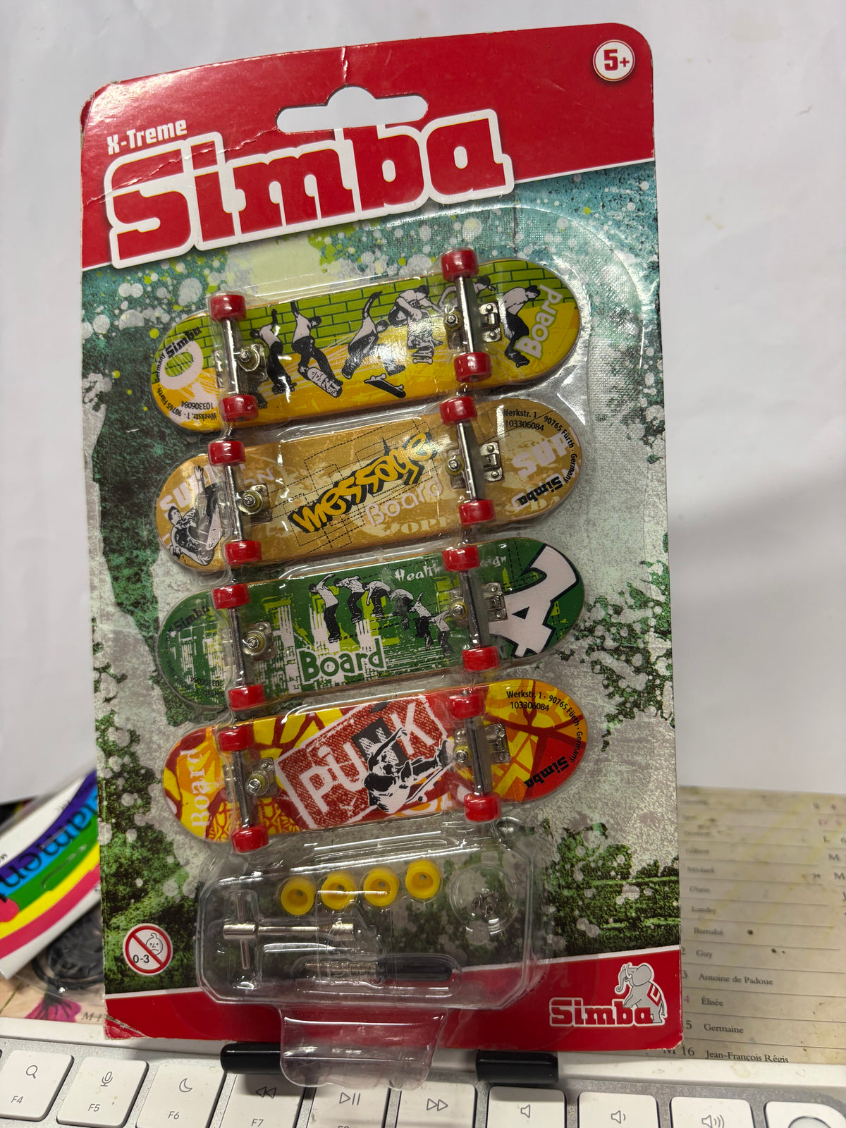 Coffret de 4 mini-skates à doigts Simba X-Treme – 90 mm