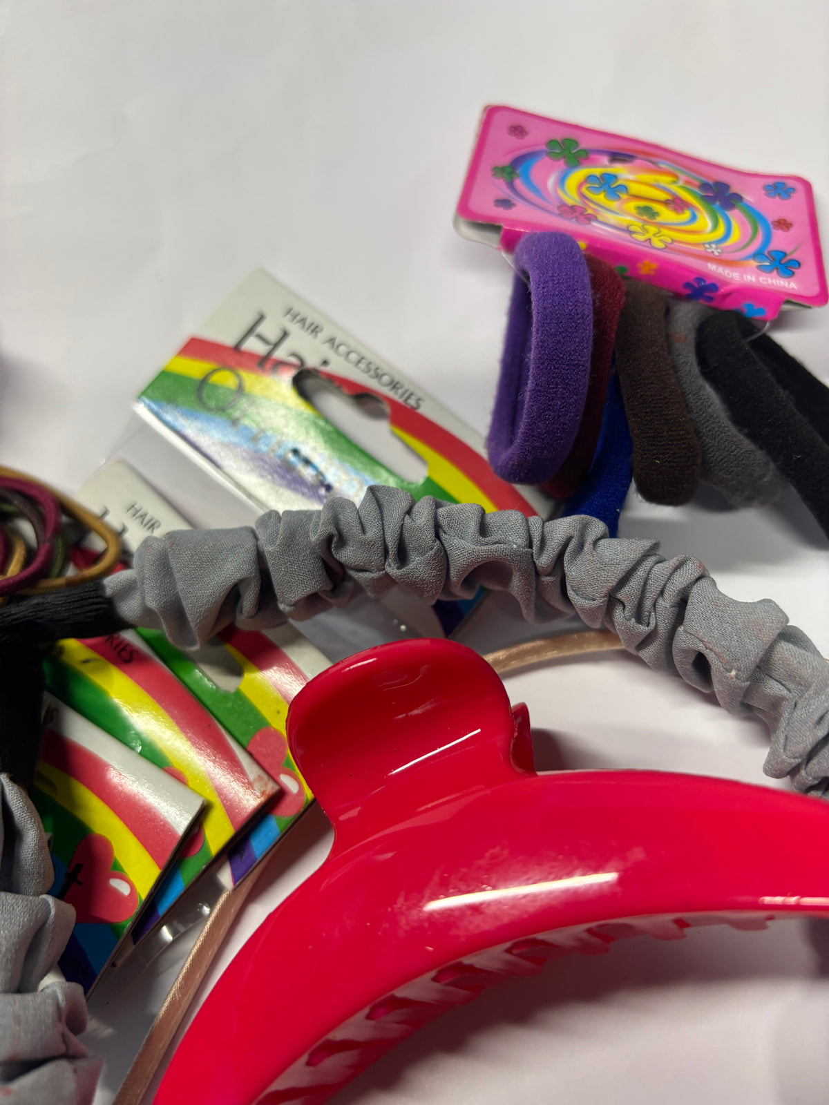 Lot de 11 accessoires pour cheveux – élastiques, serre-têtes et pince