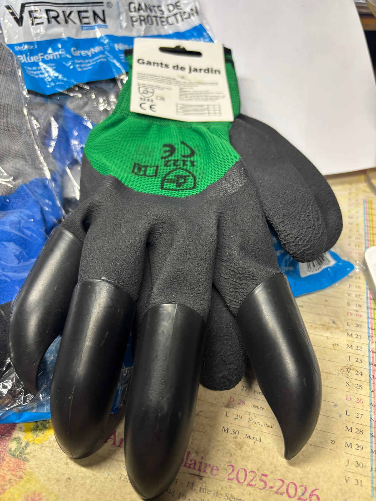 Lot de 5 paires de gants de protection souples – Jardinage, bricolage et manutention