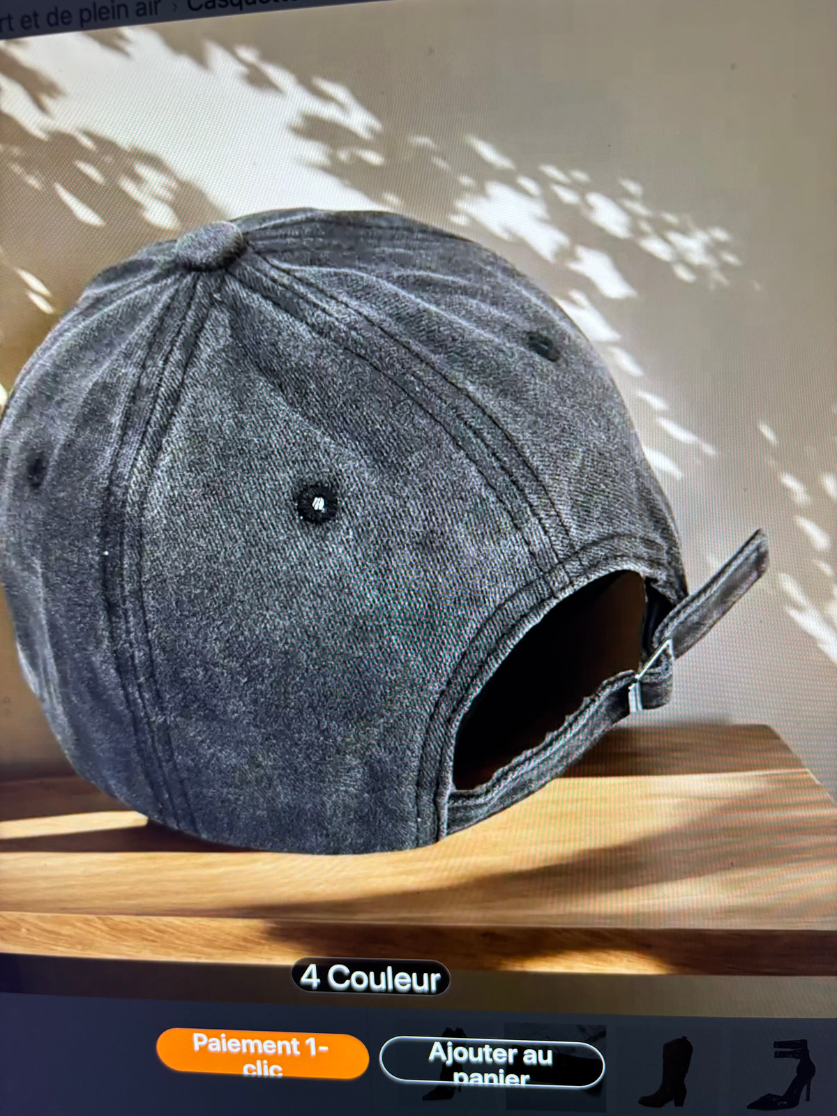 CASQUETTE GRISE « TRUMP WON 2024 » – STYLE VINTAGE AMÉRICAIN