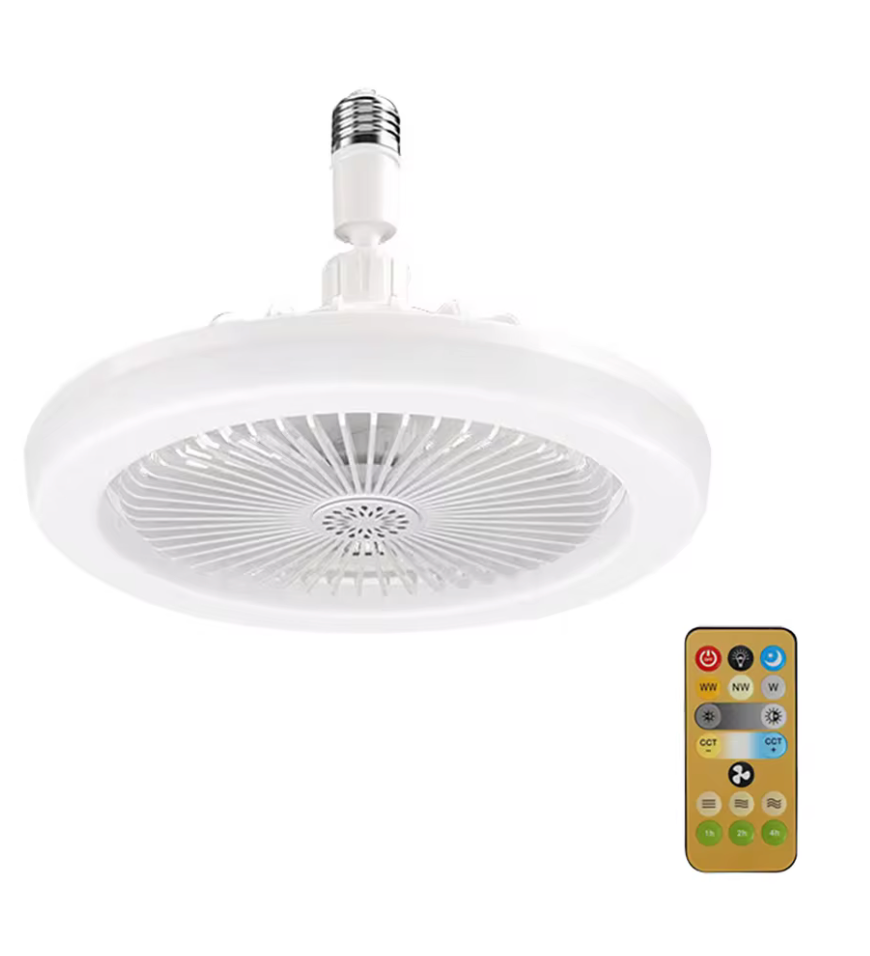 VENTILATEUR DE PLAFOND LED 3 EN 1 AVEC TÉLÉCOMMANDE