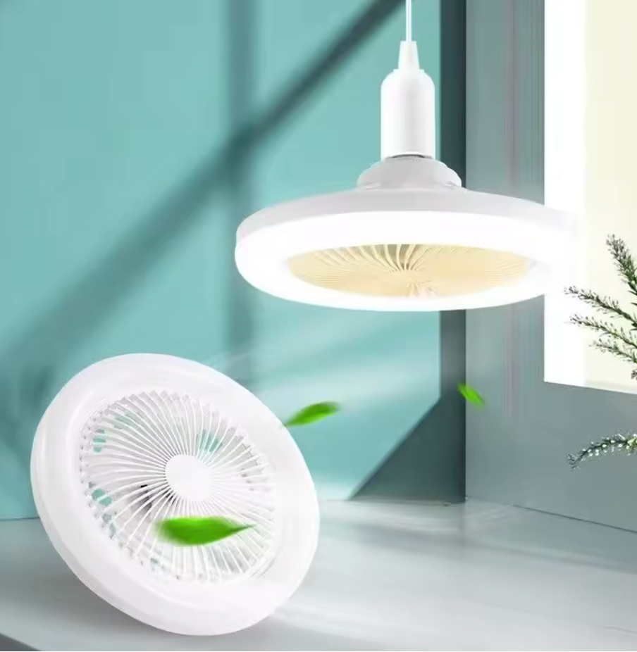VENTILATEUR DE PLAFOND LED 3 EN 1 AVEC TÉLÉCOMMANDE