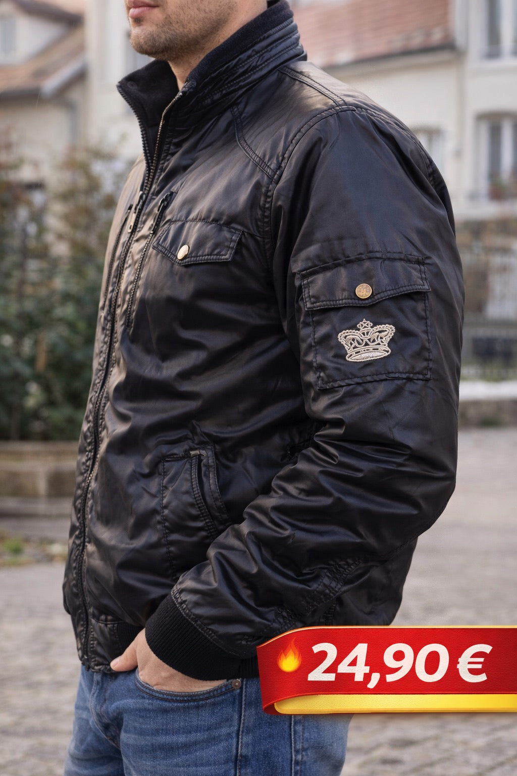Blouson noir  XL