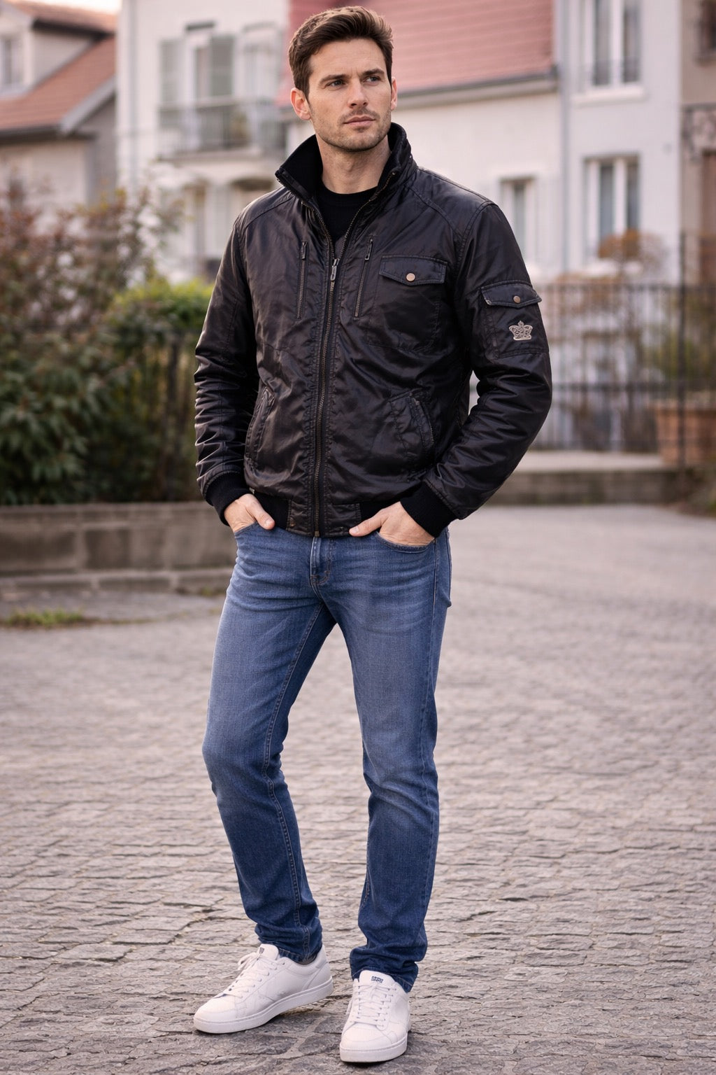Blouson noir  XL
