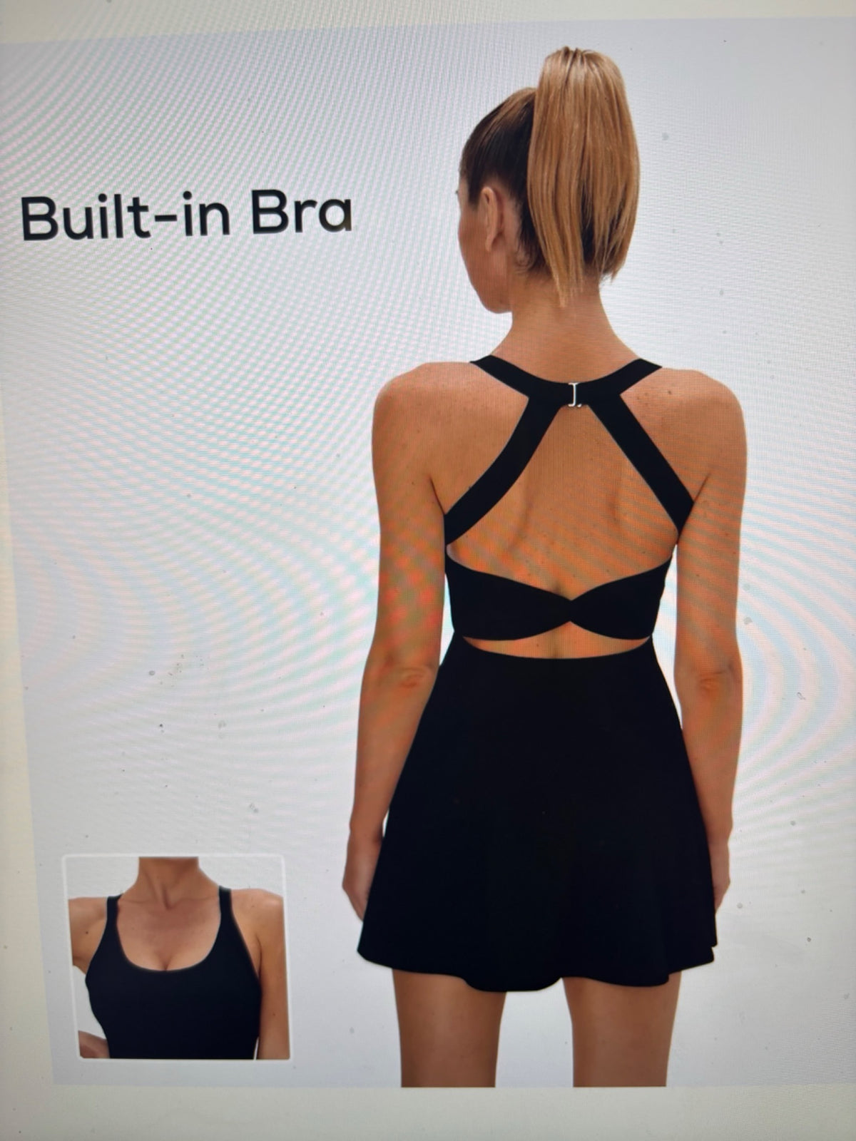 🖤 ROBE DANSEUSE NOIRE DOS CROISÉ – ÉLÉGANCE, CONFORT &amp; LIBERTÉ DE MOUVEMENT 🖤