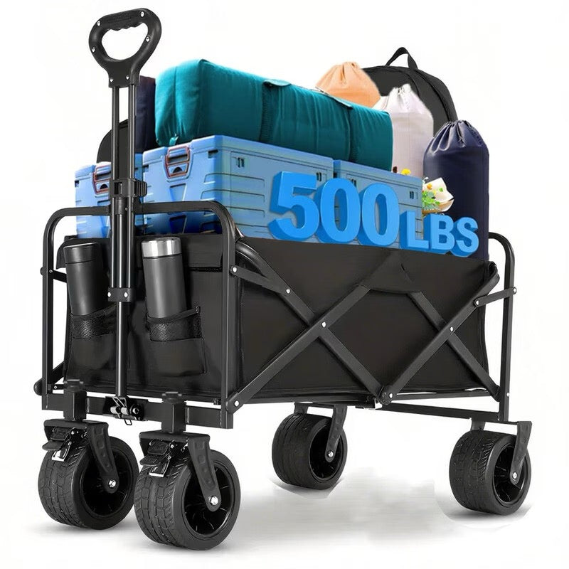 Grand Chariot de Jardin Tout-Terrain Pliable