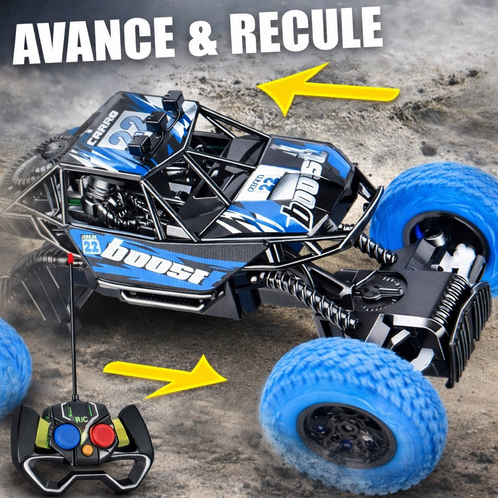 Voiture Radiocommandée Tout-Terrain Buggy RC - Recharge USB - 21 cm