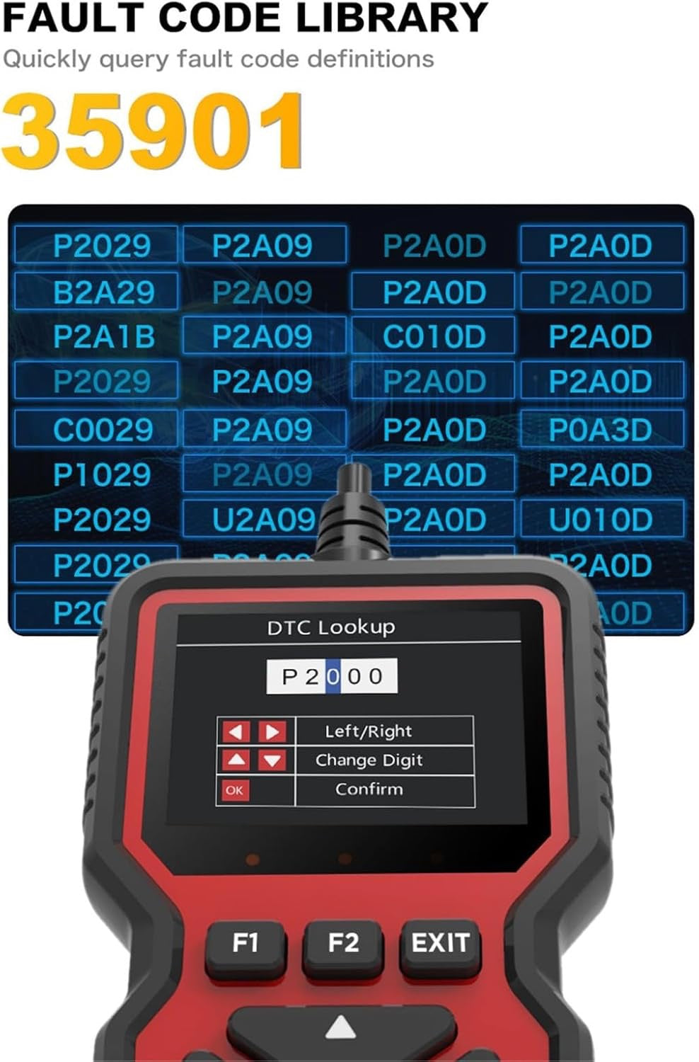 🔧 🚗 Auto-Diagnosescanner OBD2 V519 – Mehrmarken – Farbdisplay