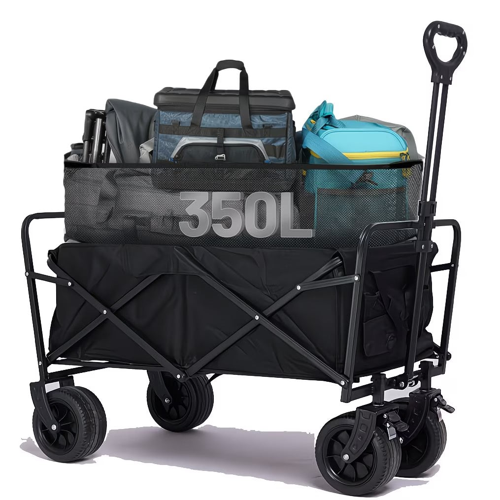 Grand Chariot de Jardin Tout-Terrain Pliable