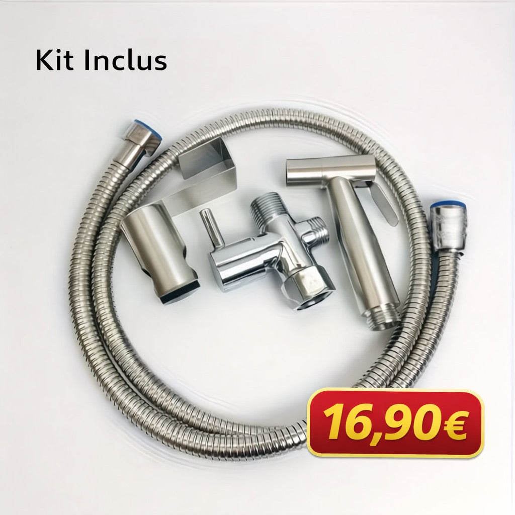 Kit douchette WC inox 316