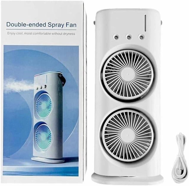 VENTILATEUR BRUMISATEUR DOUBLE TURBINE USB