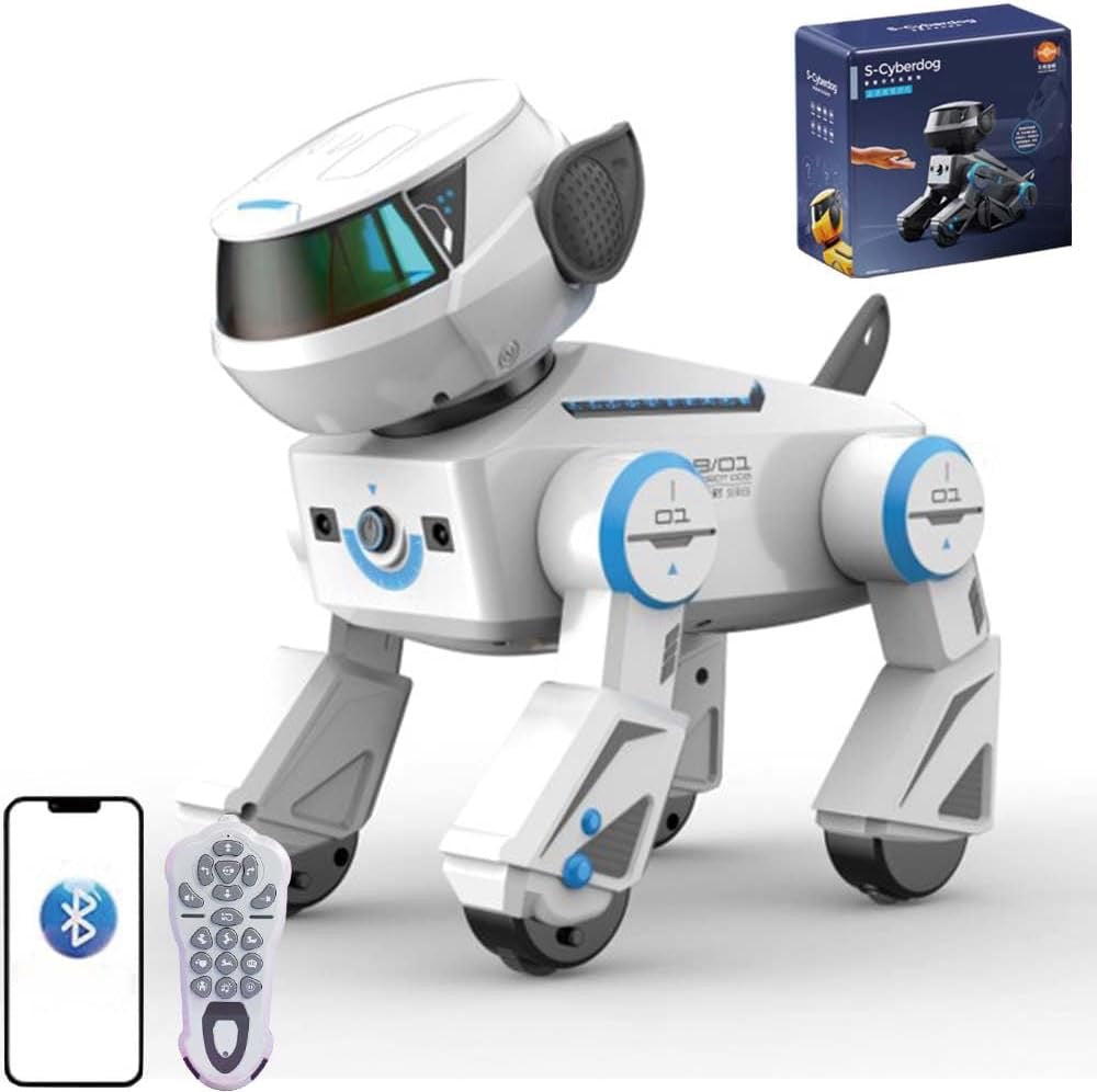 CHIEN ROBOT INTELLIGENT RC – BLUETOOTH, DANSE, PROGRAMMABLE ✨
