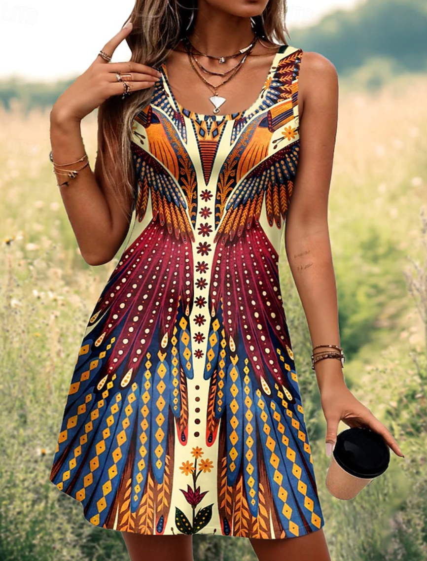 ROBE BOHÈME ARTISTIQUE – STYLE VINTAGE & ÉLÉGANCE ESTIVALE