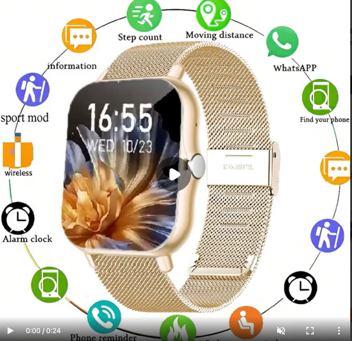 MONTRE CONNECTÉE ERUN – ÉLÉGANCE & TECHNOLOGIE