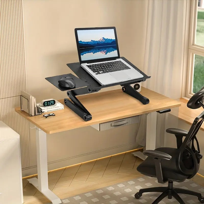 💻 TABLE ORDINATEUR PLIABLE 360° – RÉGLABLE MULTI-USAGES