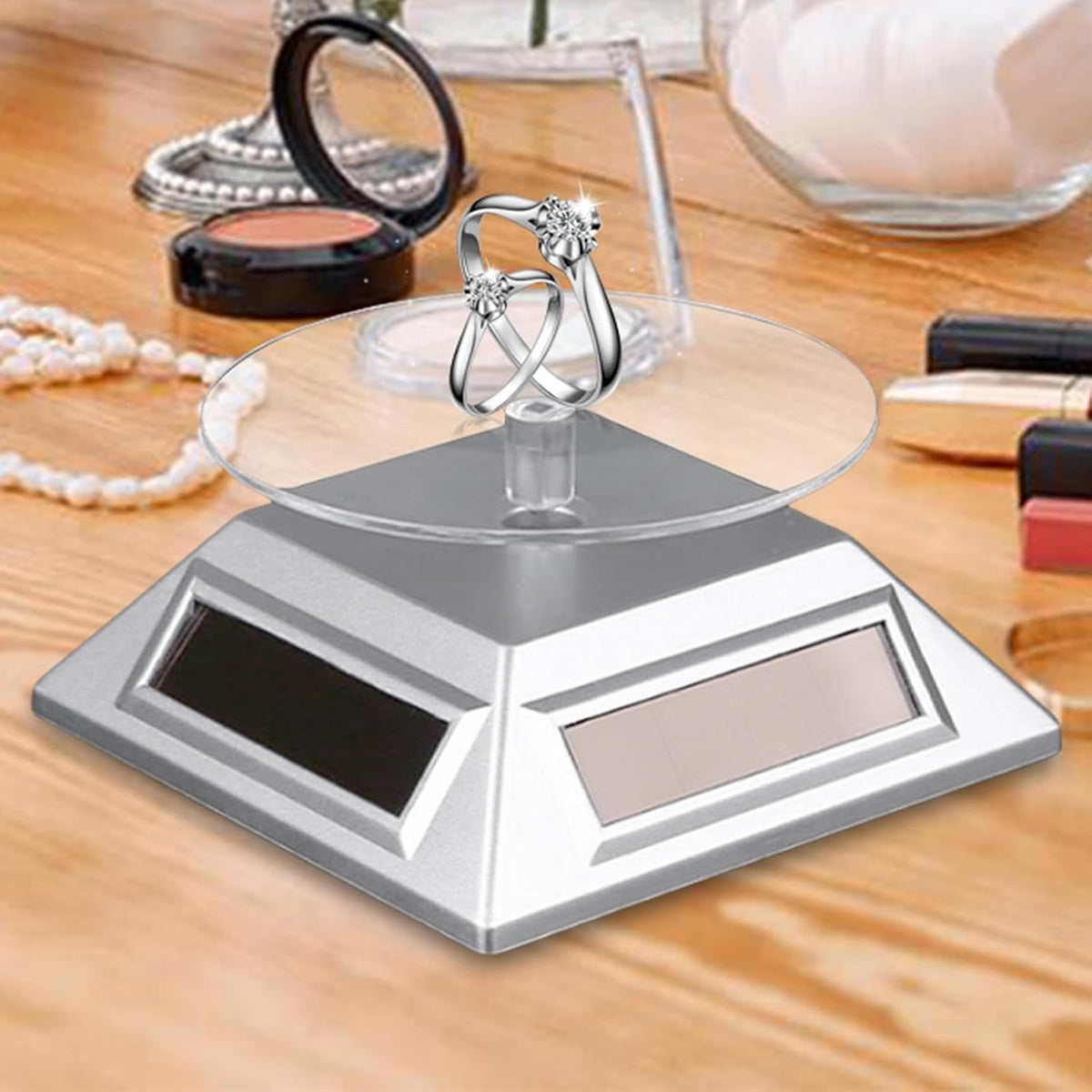 ✨ PRÉSENTOIR ROTATIF 360° – SOLAIRE & AUTOMATIQUE ✨