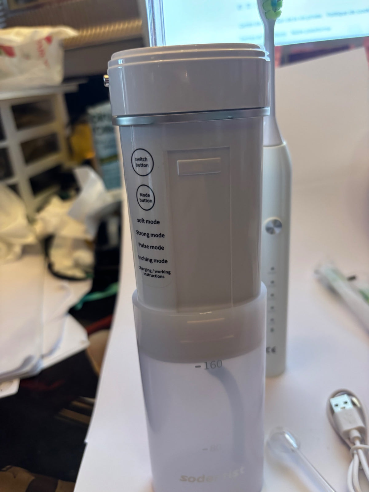 Kit hydropulseur + brosse électrique – nettoyage dentaire pro – neuf