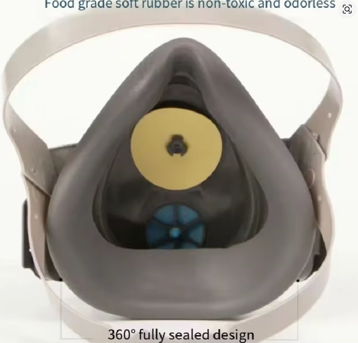 🛡️ DEMI-MASQUE RESPIRATEUR ANTI-POUSSIÈRE
