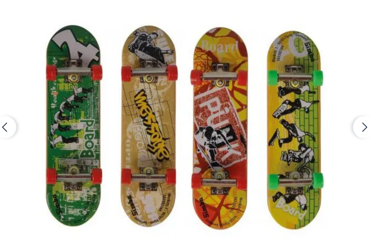 Coffret de 4 mini-skates à doigts Simba X-Treme – 90 mm