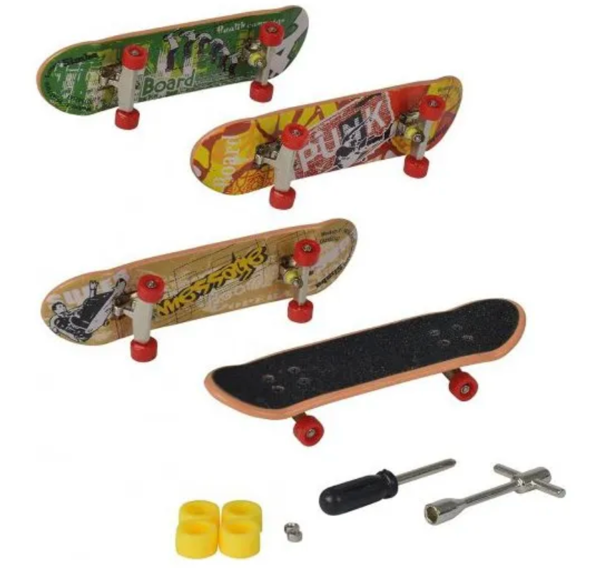 Coffret de 4 mini-skates à doigts Simba X-Treme – 90 mm