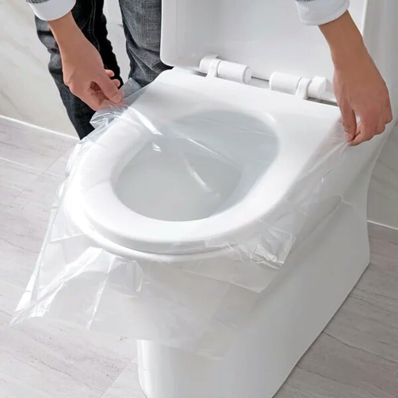 🚻 Housses de siège de toilette jetables – Lot de 50 protections individuelles imperméables