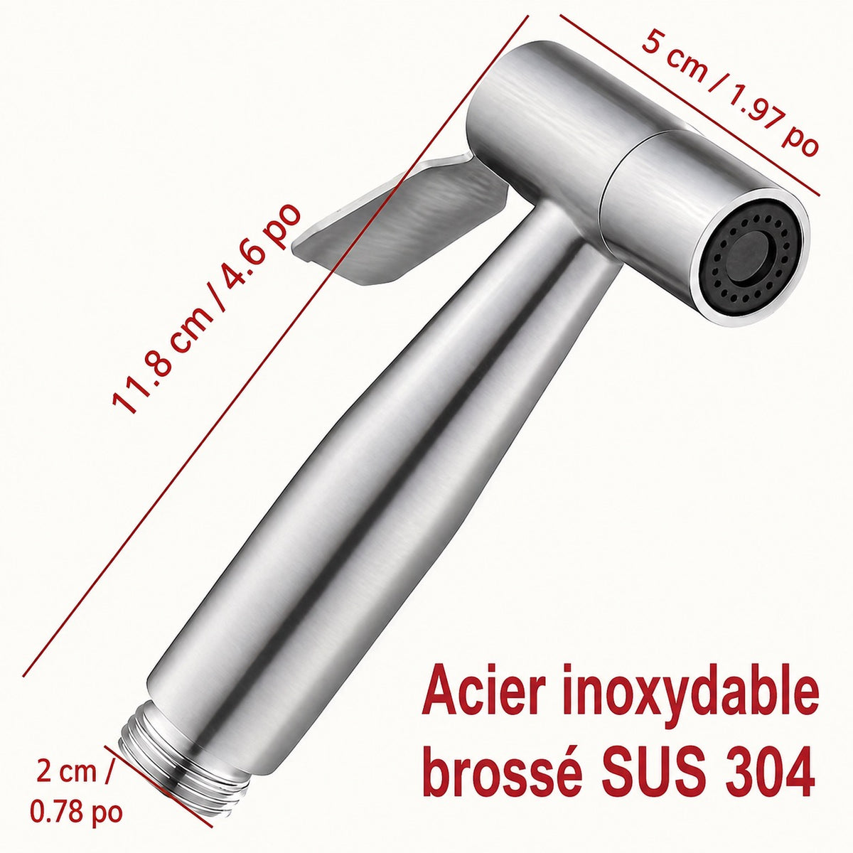 ✨ KIT DOUCHETTE WC / DOUCHE HAUTE PRESSION EN ACIER INOXYDABLE ✨