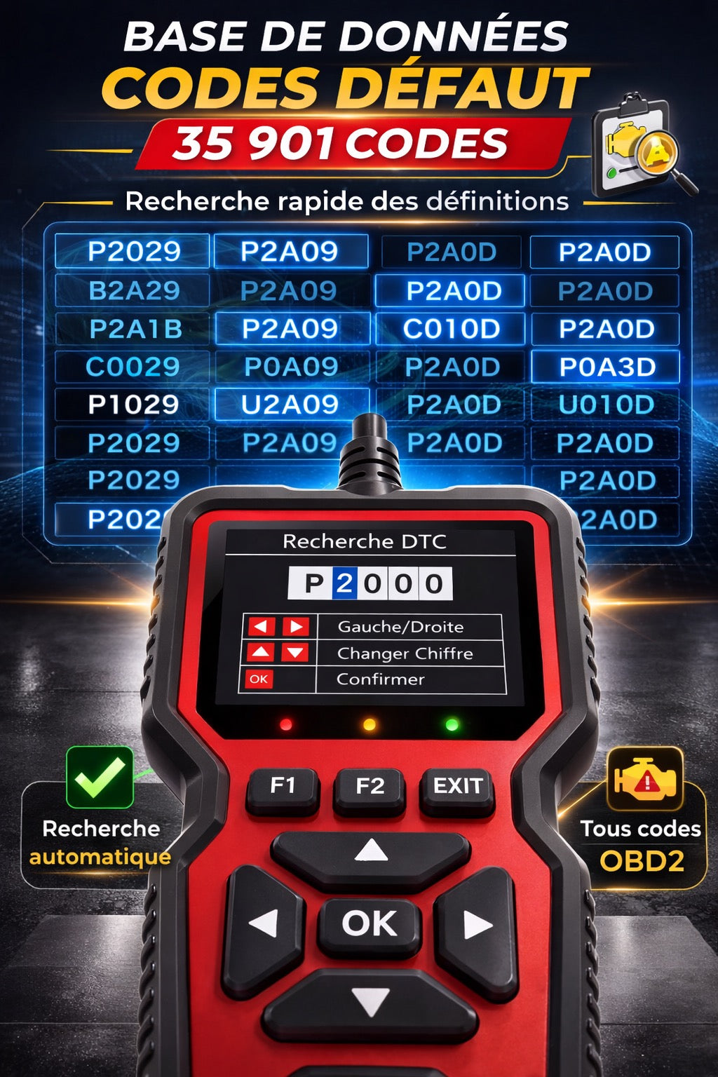 🔧 🚗 Auto-Diagnosescanner OBD2 V519 – Mehrmarken – Farbdisplay