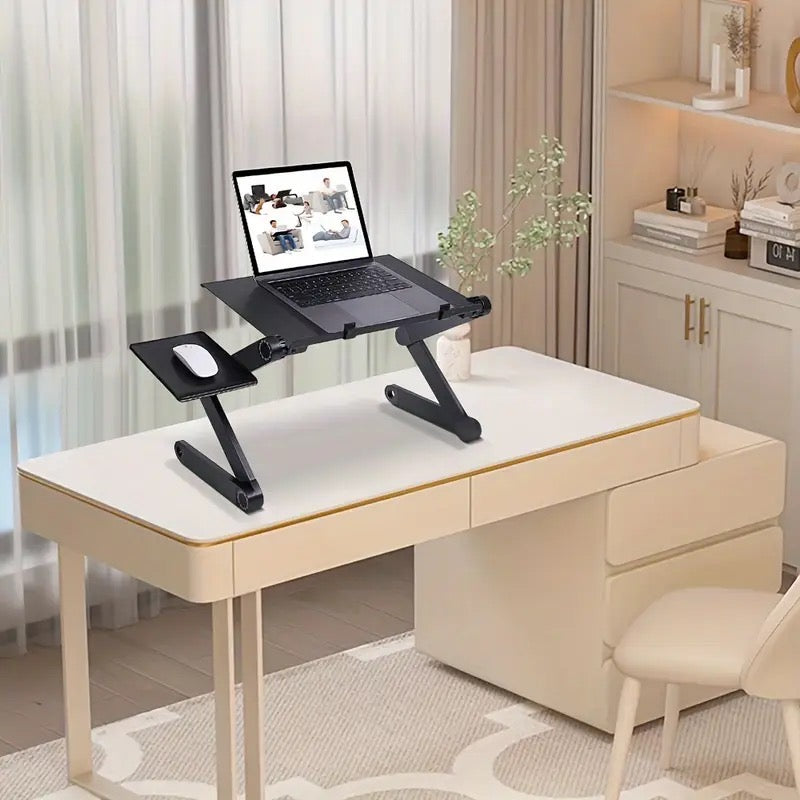 💻 TABLE ORDINATEUR PLIABLE 360° – RÉGLABLE MULTI-USAGES