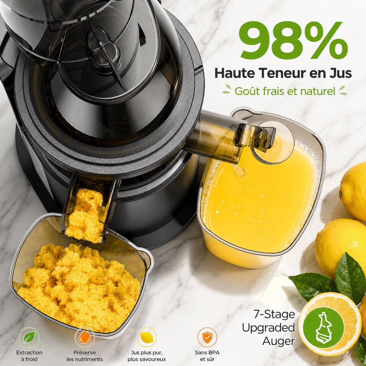 Extracteur de jus lent