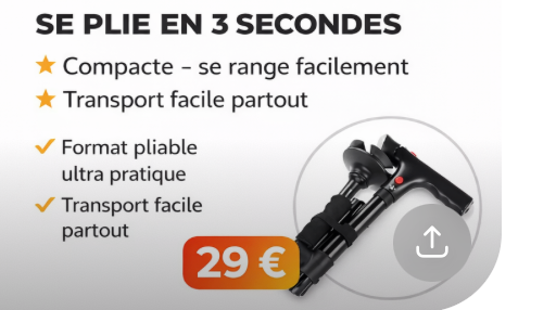 Canne télescopique de sécurité