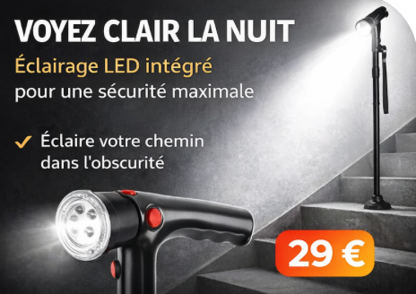 Canne télescopique de sécurité