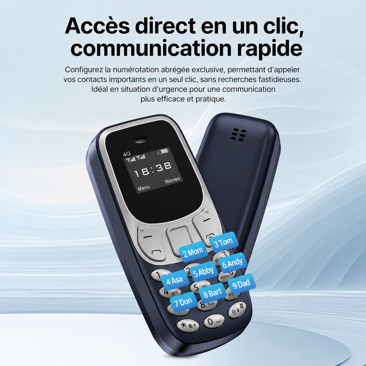 📱 Mini téléphone 4G BM10 Noir & Or – Ultra compact – Double SIM – USB-C – Le téléphone qui se glisse partout !