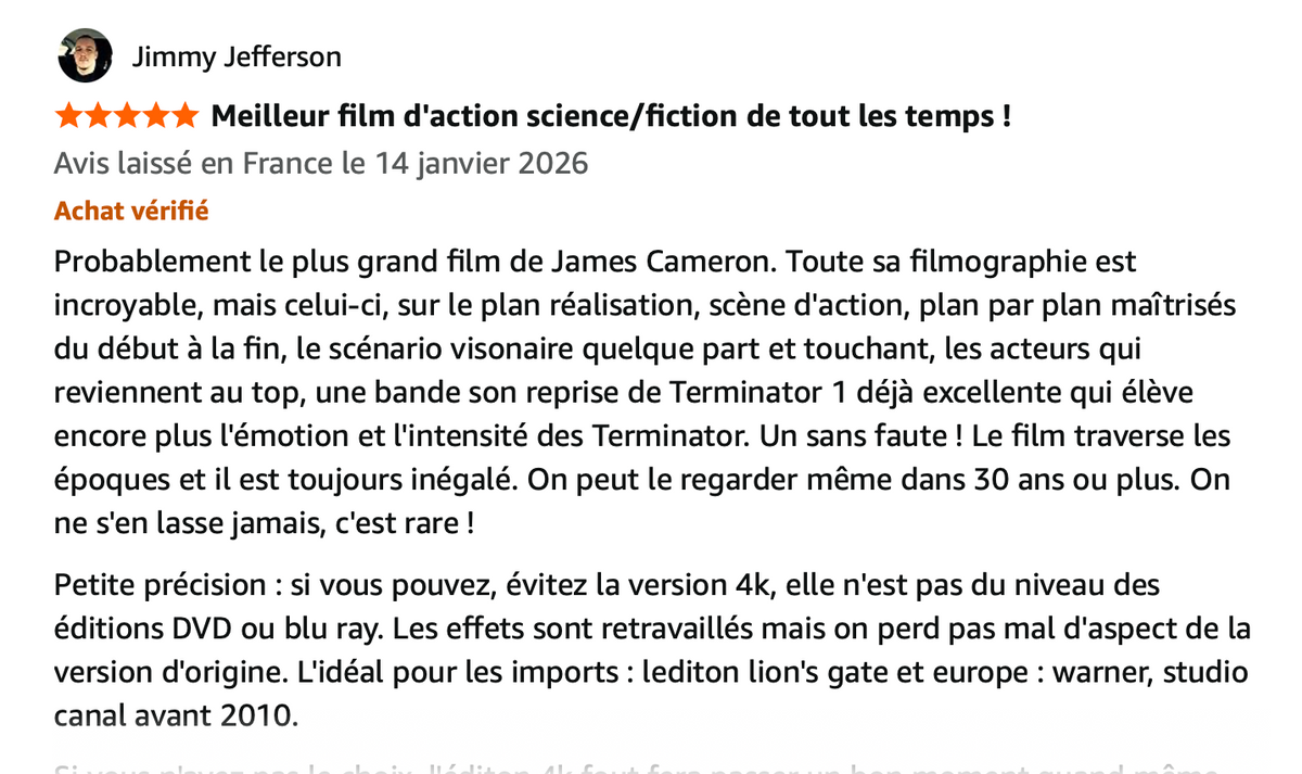 🎬 TERMINATOR 2 – ÉDITION COLLECTOR 4 DVD 🎬