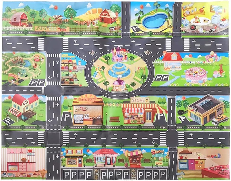 Tapis pour circuit de voitures enfants