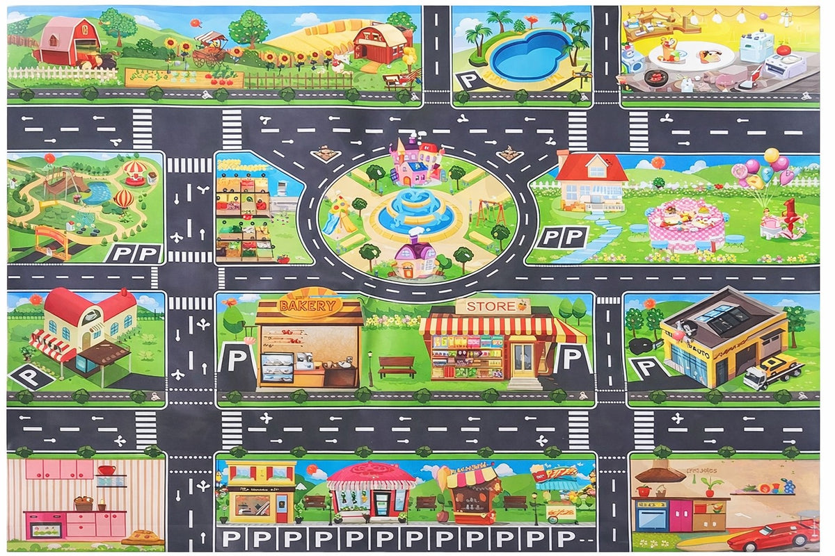 Tapis pour circuit de voitures enfants
