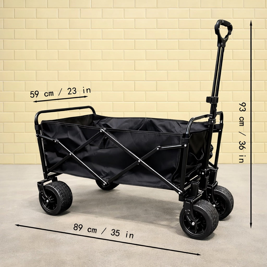 Grand Chariot de Jardin Tout-Terrain Pliable