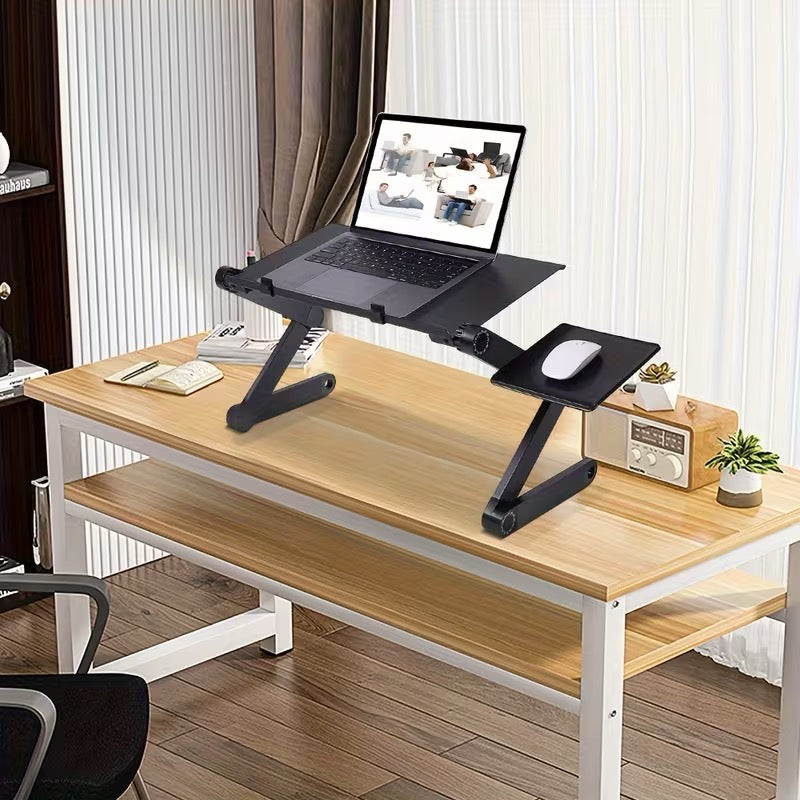 💻 TABLE ORDINATEUR PLIABLE 360° – RÉGLABLE MULTI-USAGES