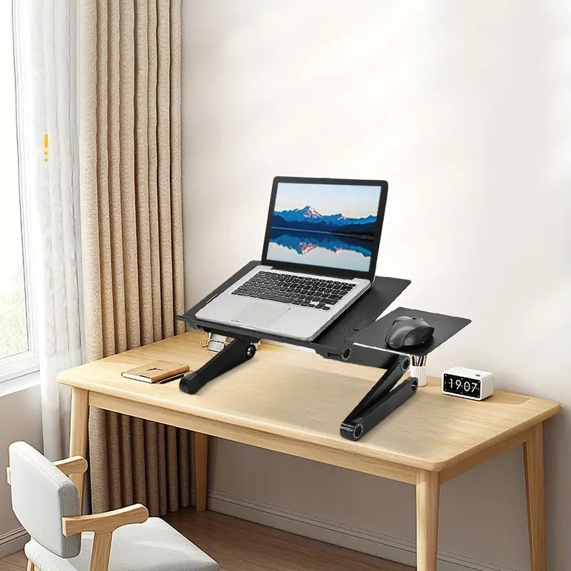 💻 TABLE ORDINATEUR PLIABLE 360° – RÉGLABLE MULTI-USAGES
