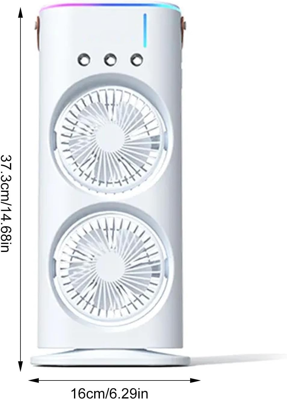 VENTILATEUR BRUMISATEUR DOUBLE TURBINE USB