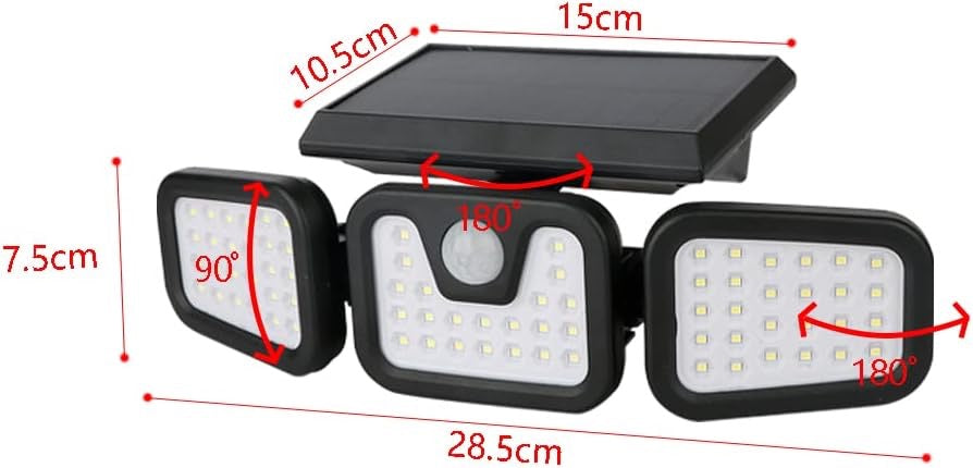 LAMPE SOLAIRE EXTÉRIEUR – DÉTECTEUR DE MOUVEMENT