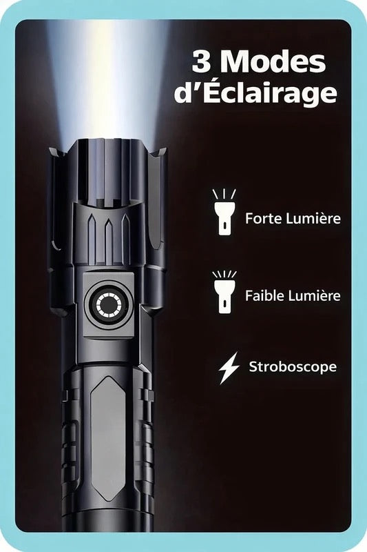 2 super zoombare USB-Taschenlampen