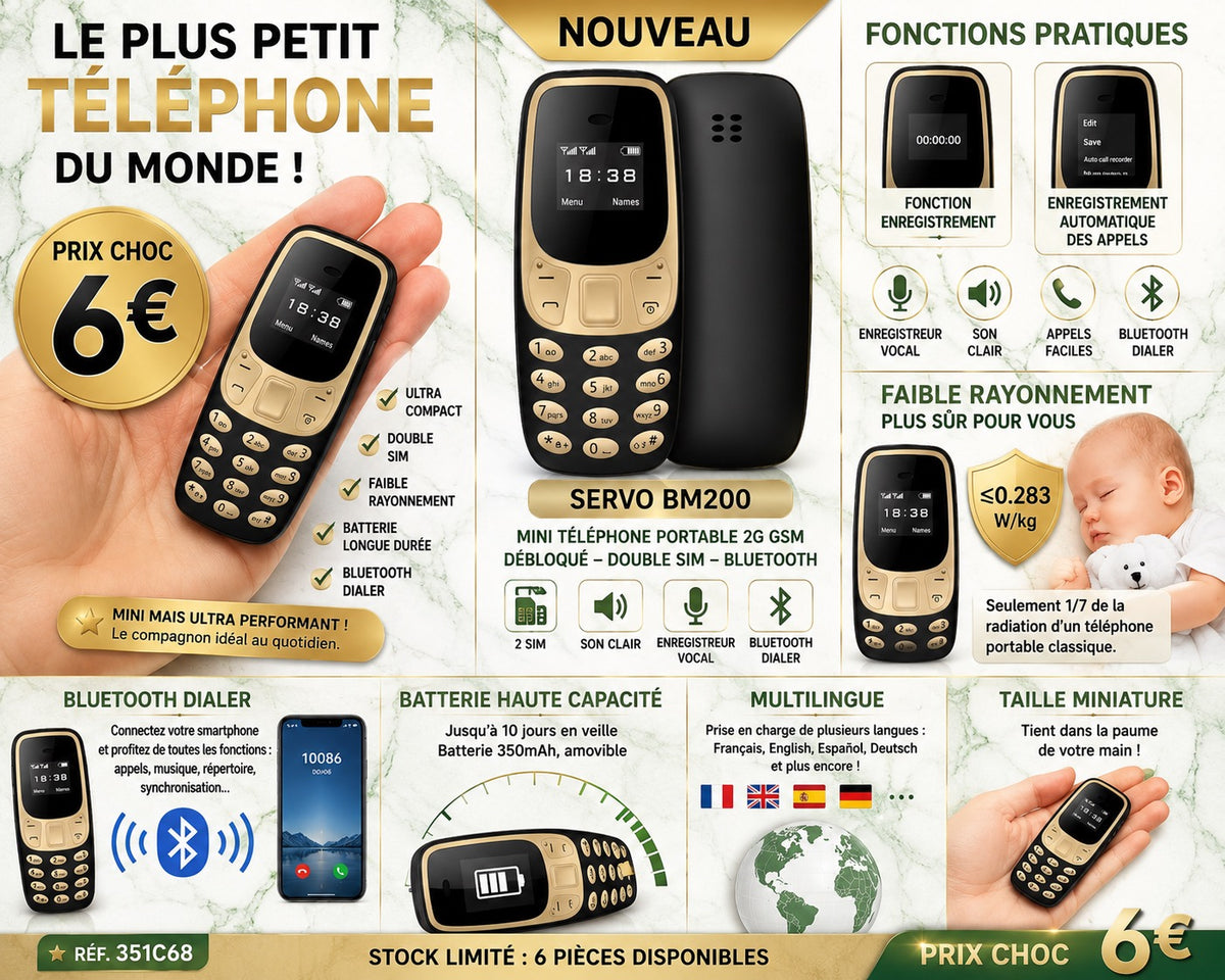 Le plus petit téléphone du monde
