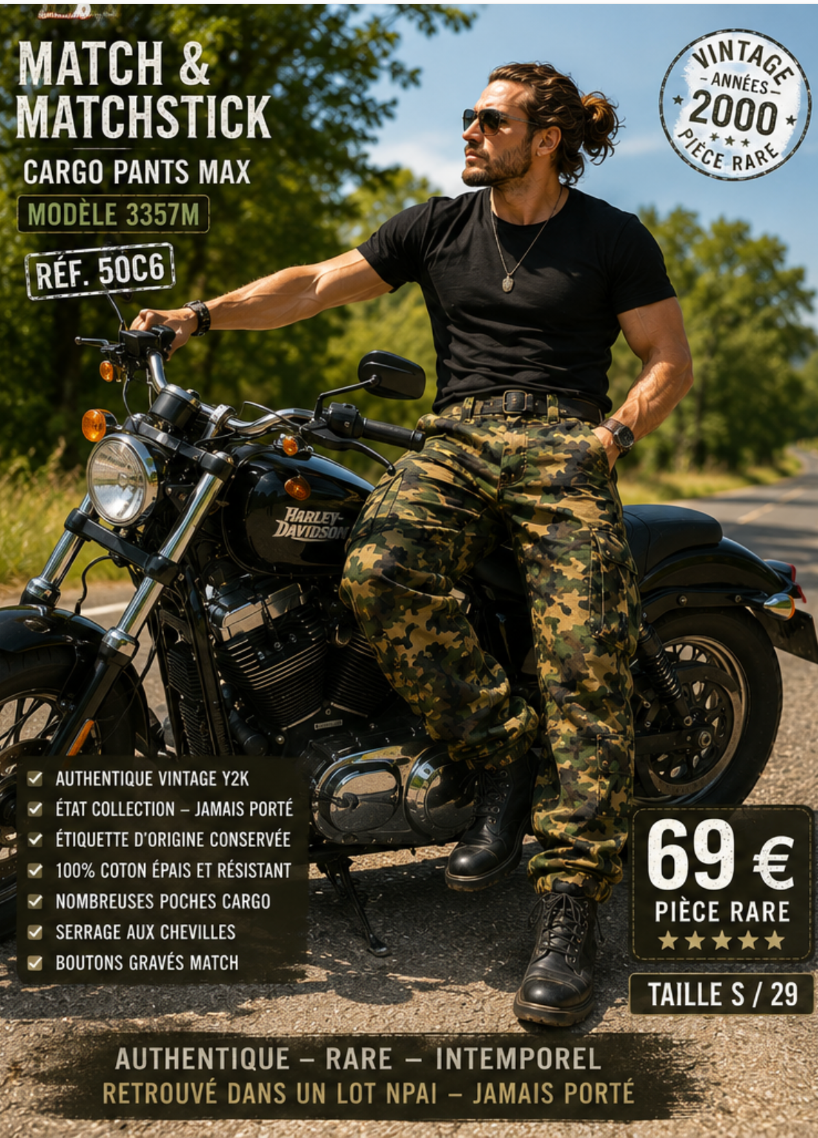 🔥 MATCH & MATCHSTICK – CARGO PANTS MAX 3357M 🔥