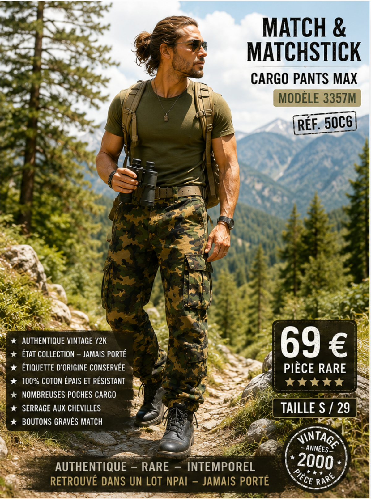 🔥 MATCH & MATCHSTICK – CARGO PANTS MAX 3357M 🔥